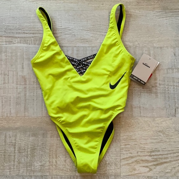 Nike Atomic Green Bathing Suit, Size XS - Picture 2 of 14